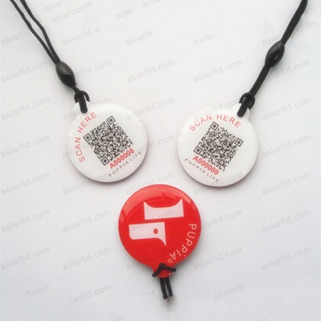 Glitter QR Code NFC Pet Tags NTAG213